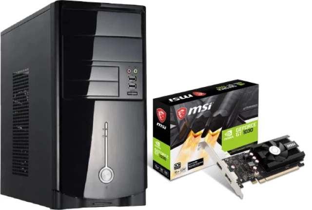 Fujitsu Геймърски компютър Fujitsu Exone D3062-B1 + GeForce GT 1030 2GB