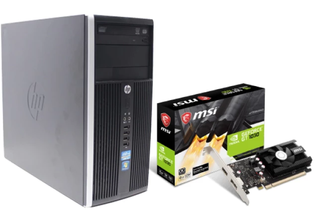 HP Геймърски компютър Compaq 6200 Pro + GeForce GT 1030 2GB