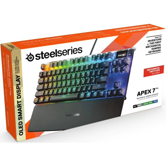 Steelseries Apex 7 TKL Mechanical Gaming keyboard (Red linear)
